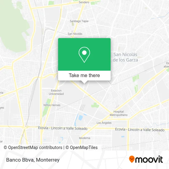 Banco Bbva map