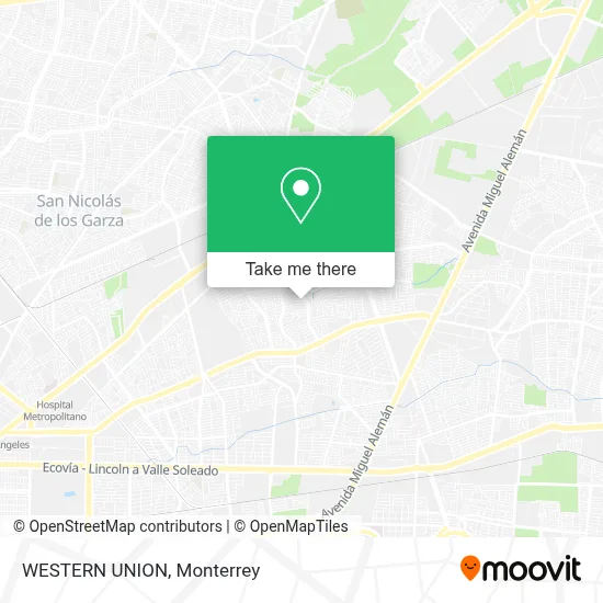 WESTERN UNION map
