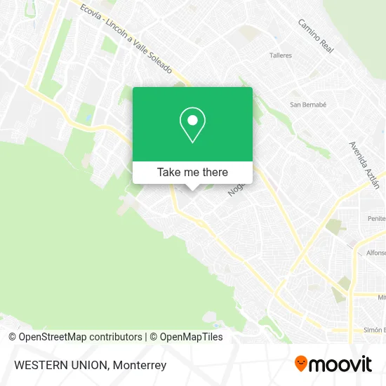 WESTERN UNION map
