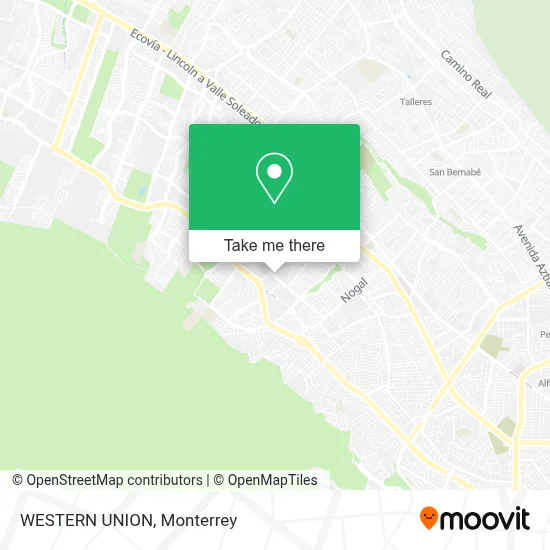 WESTERN UNION map