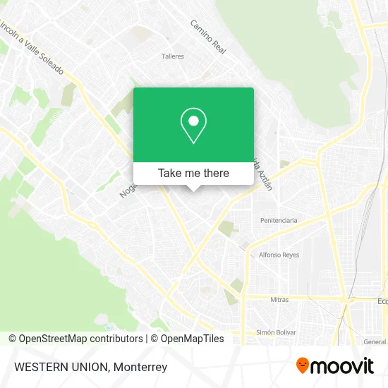WESTERN UNION map