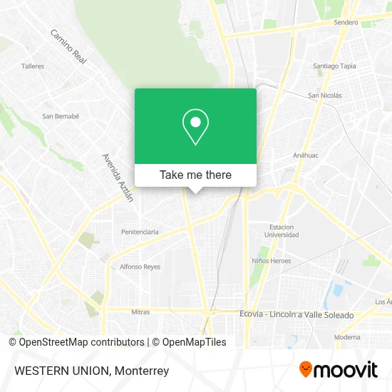 WESTERN UNION map