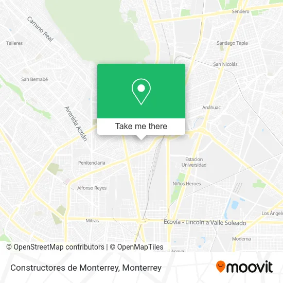Constructores de Monterrey map