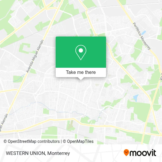 WESTERN UNION map