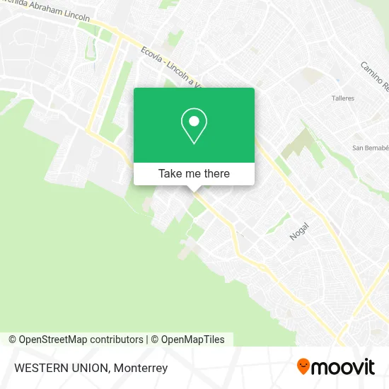 WESTERN UNION map