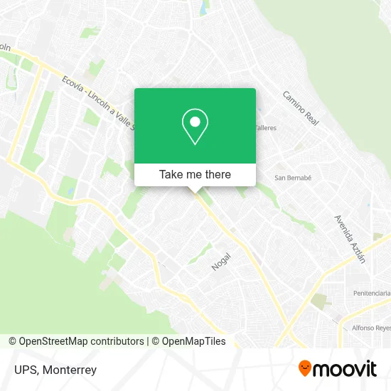 UPS map