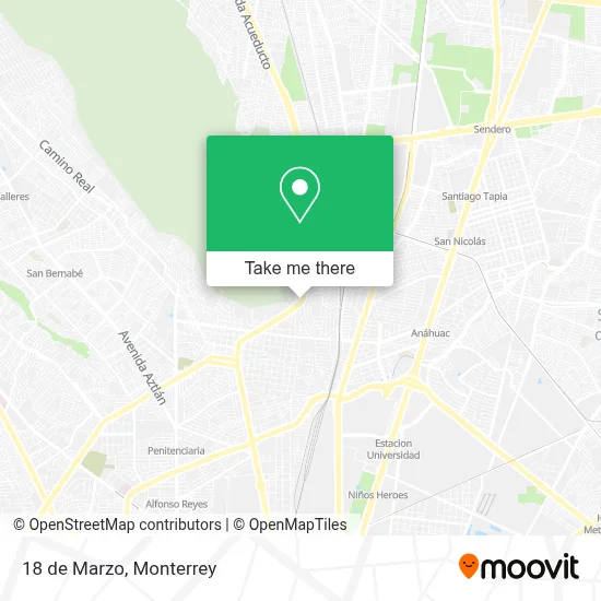 18 de Marzo map