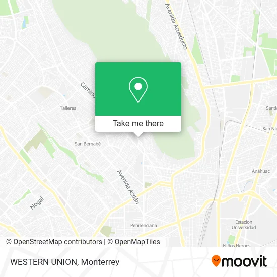 WESTERN UNION map