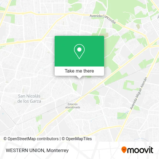 WESTERN UNION map