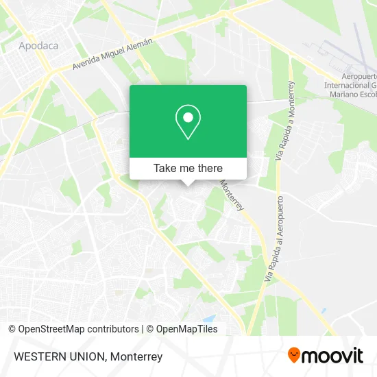 WESTERN UNION map