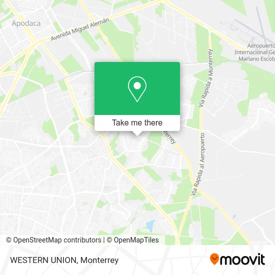 WESTERN UNION map