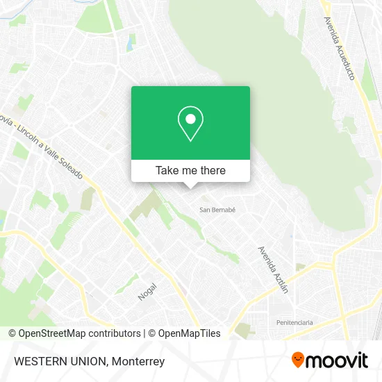 Mapa de WESTERN UNION
