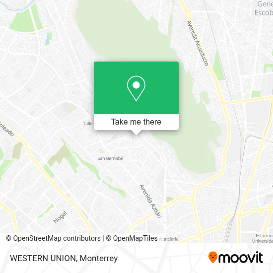 WESTERN UNION map
