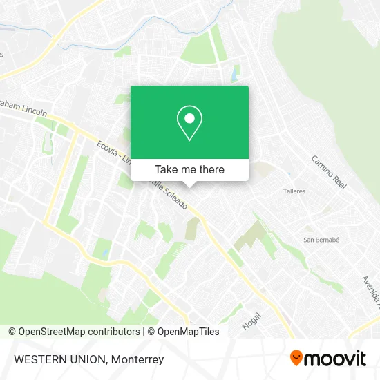 WESTERN UNION map