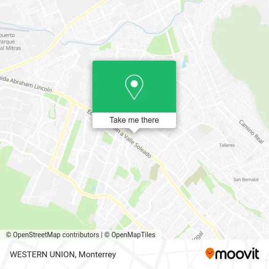 WESTERN UNION map
