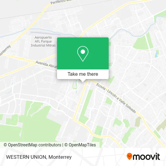 WESTERN UNION map