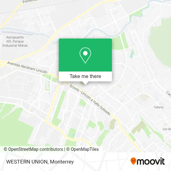 WESTERN UNION map