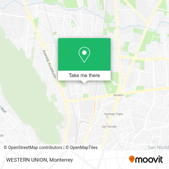 WESTERN UNION map