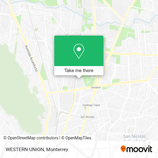 WESTERN UNION map