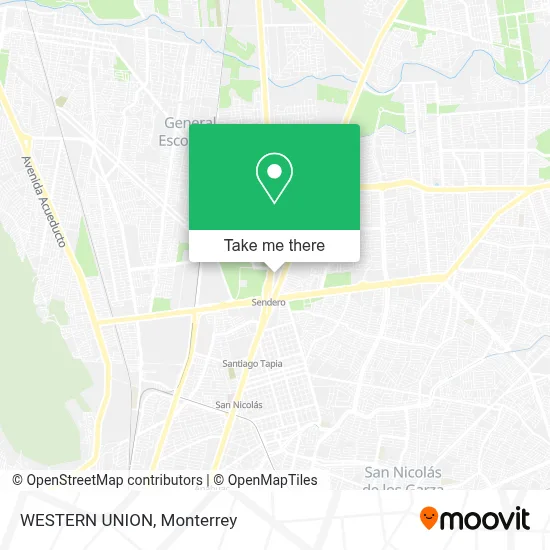 WESTERN UNION map