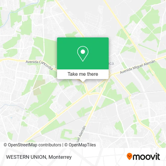 WESTERN UNION map