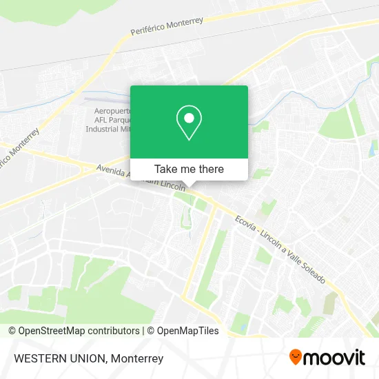 WESTERN UNION map