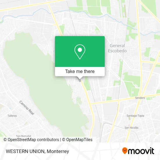 WESTERN UNION map