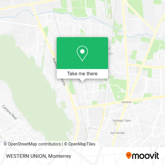 WESTERN UNION map