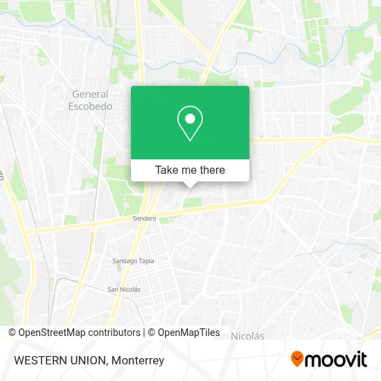 WESTERN UNION map