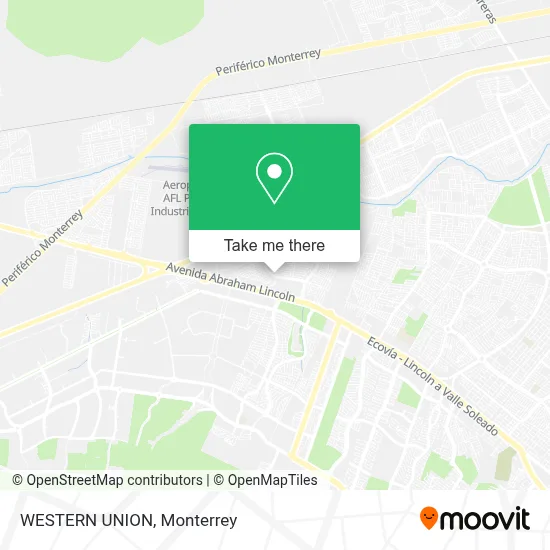 WESTERN UNION map