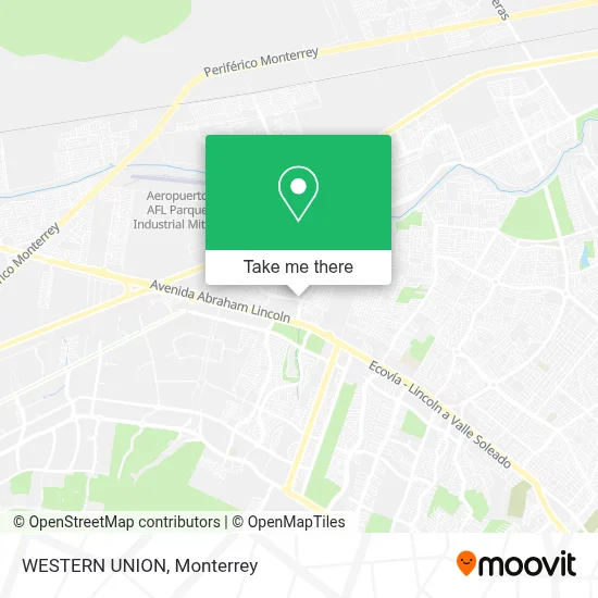 WESTERN UNION map