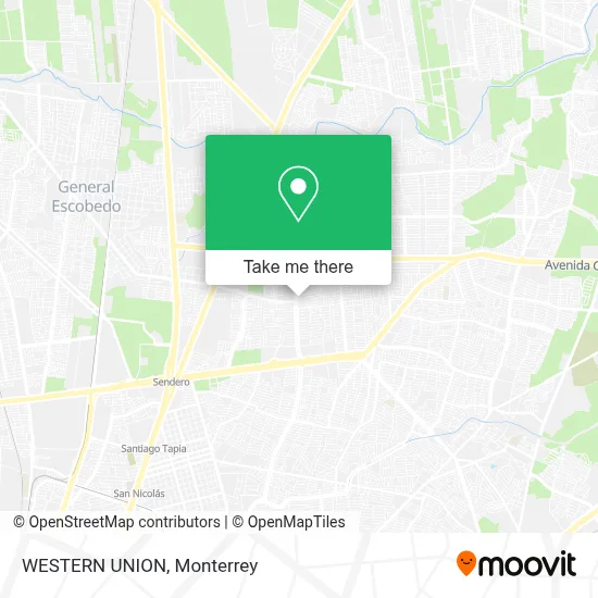 WESTERN UNION map