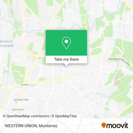 WESTERN UNION map