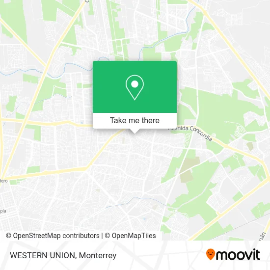 WESTERN UNION map