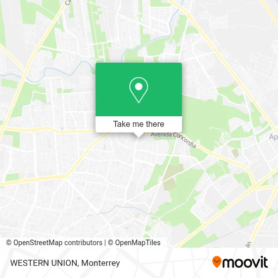 WESTERN UNION map