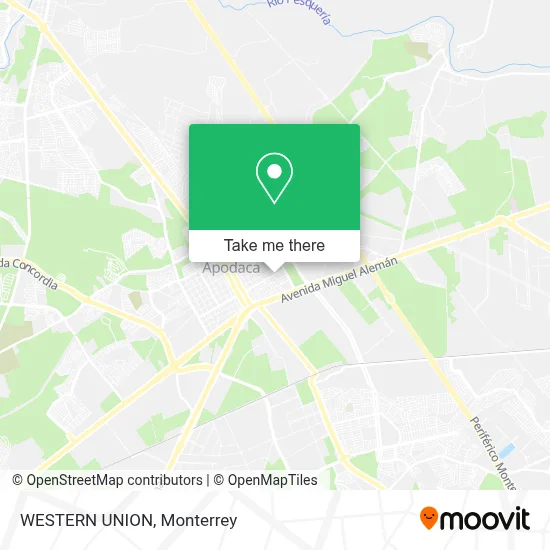 WESTERN UNION map