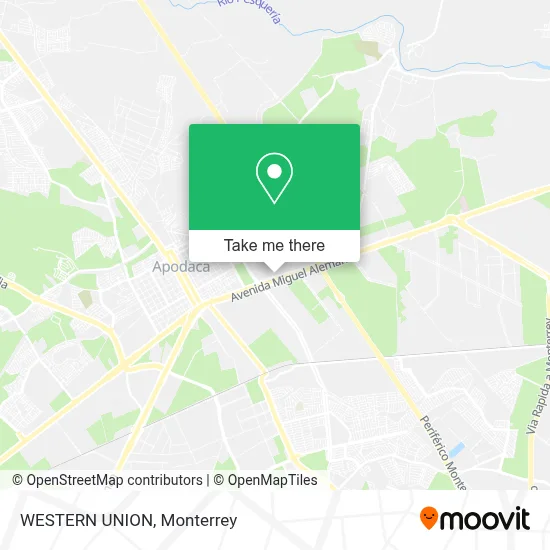 WESTERN UNION map