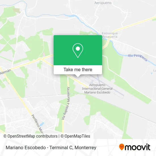 Mapa de Mariano Escobedo - Terminal C