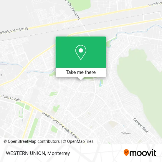 WESTERN UNION map