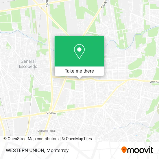 WESTERN UNION map