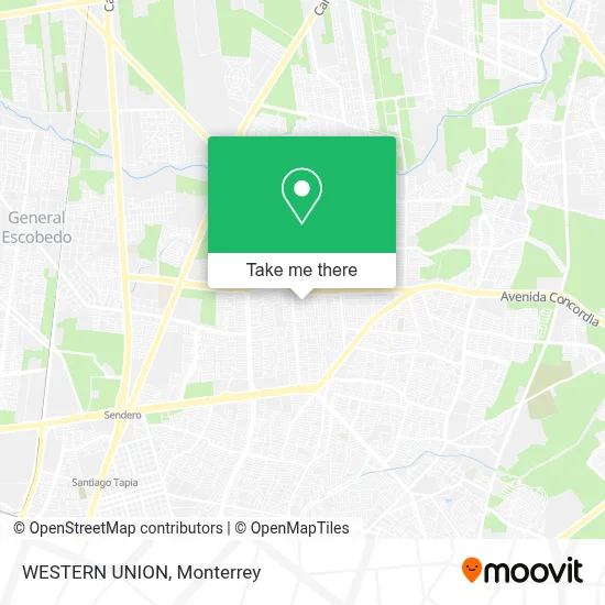 WESTERN UNION map