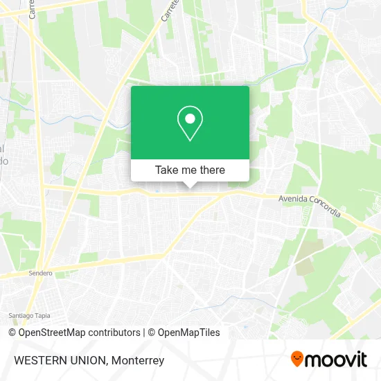 WESTERN UNION map