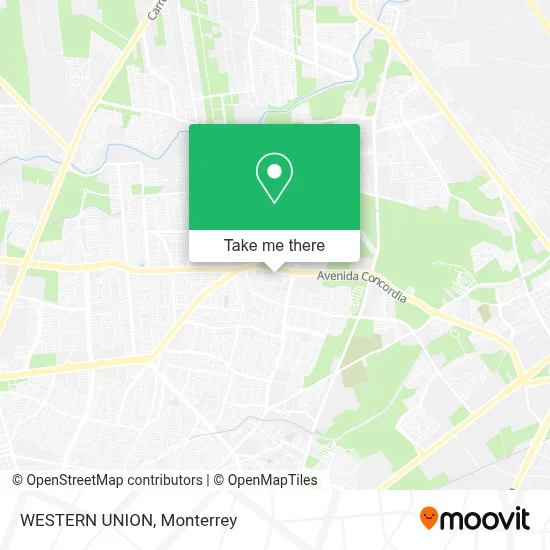 WESTERN UNION map