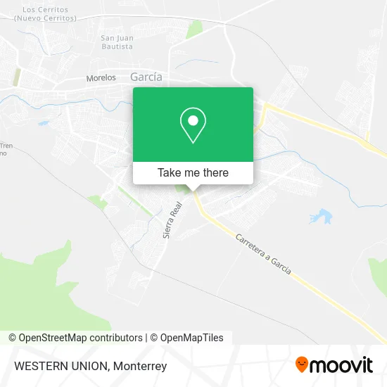WESTERN UNION map