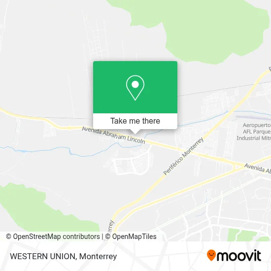 WESTERN UNION map
