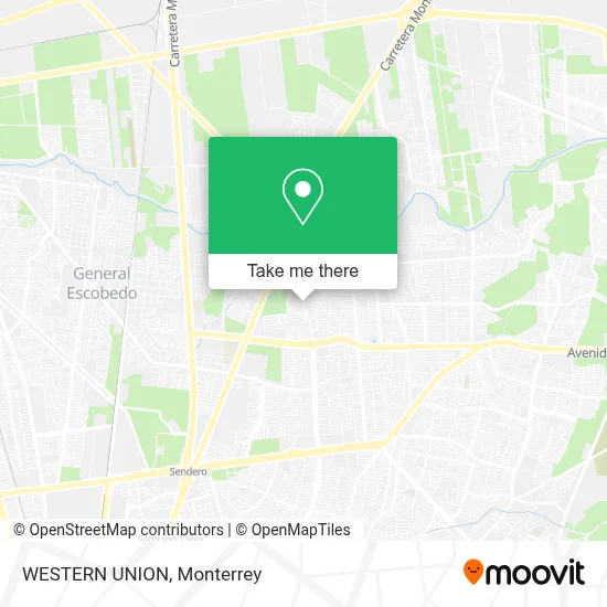 WESTERN UNION map