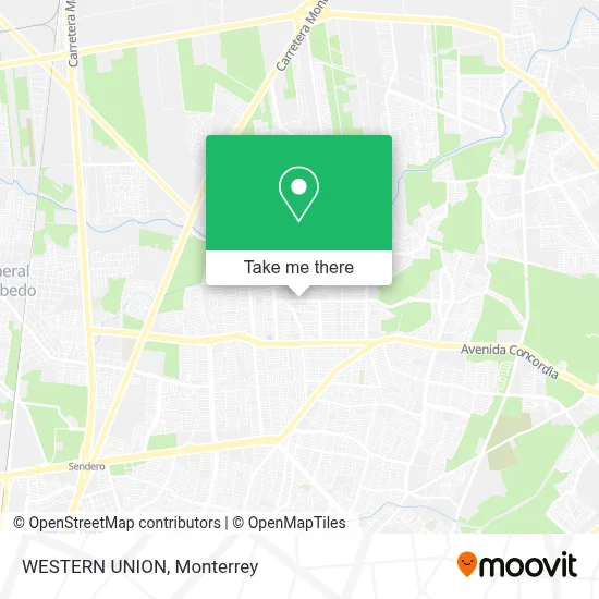 WESTERN UNION map