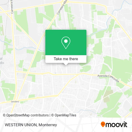 WESTERN UNION map