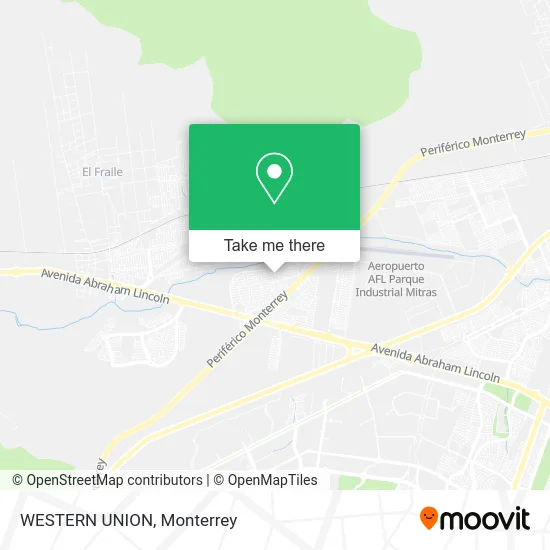 WESTERN UNION map