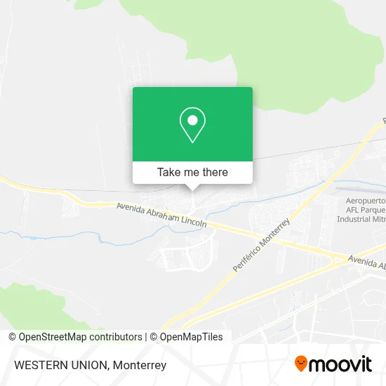 WESTERN UNION map